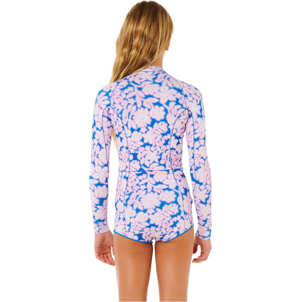 2026 Rip Curl Junior G-Bomb Front Zip 1.5mm Long Sleeve Springsuit 11EGSP - Pink